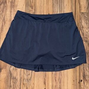 Nike Women's Navy Blue Tennis Skort with Built-in Shorts